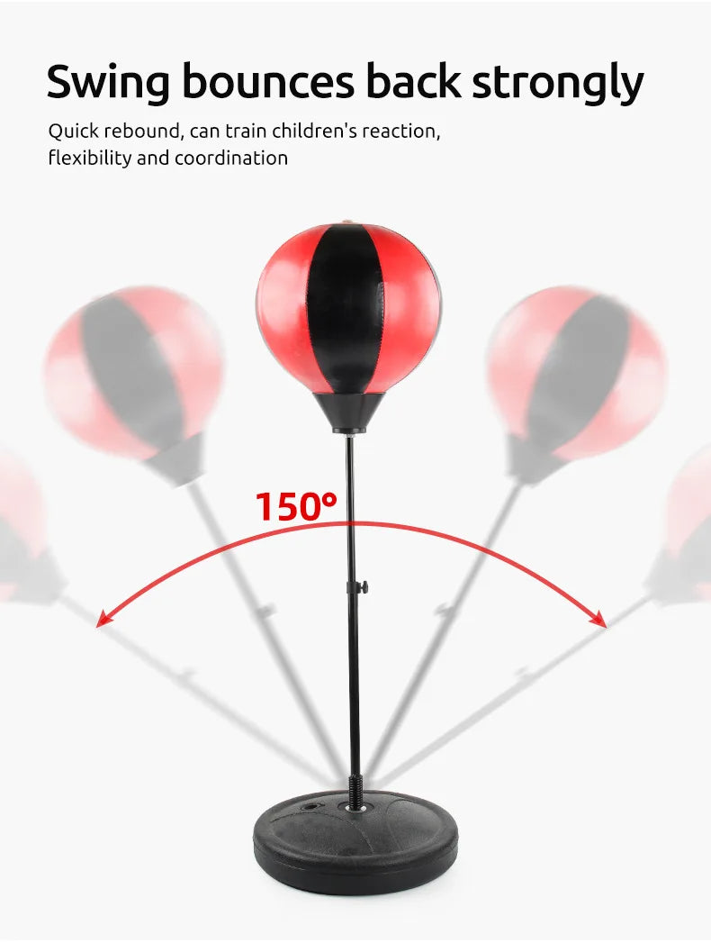 Children's Standing Inflatable Boxing Balls with Hand Pumps Gloves Sports Toys Indoor Outdoor Fun Sports Toy Set Christmas Gifts for Kids Boys and Girls Ship From Germany Fast Delivery
