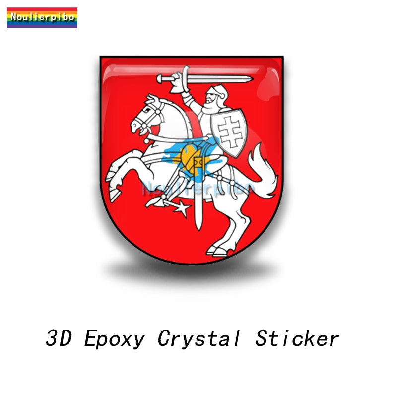 3D Dome Sticker Belarus Flag National Emblem Shield Car Motorcycle Helmet Laptop Vinyl Waterproof Stereo epoxy resin Sticker