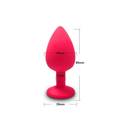 S/M/L Soft Silicone Anal Plug Mini Erotic Butt Plug Sex Toy for Anal Toy Beginner Men Women Gay Couples Prostate Stimulator