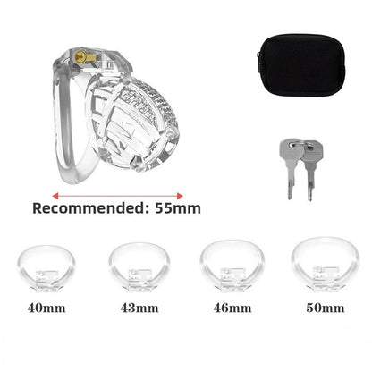 BDSM Chastity Cage 4 Size Ring Penis Cage Device Femdom Restraint Penis Lock Breathable Urethral Lock Bondage Device for Men