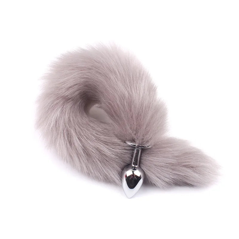 Cheap Anal Plug Metal Sexy Foxtail Anal Plug Role-play Sex Toy Male and Female Anal Plug Adult Game Couple Toys Sex Toys