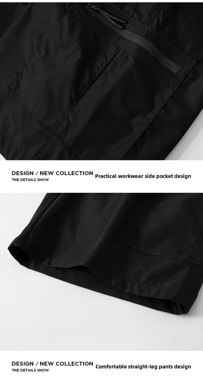 Men's Cargo Shorts; Summer Waterproof Breathable Comfortable; Multi-Pocket; Outdoor Casual Sports Beach Pants; Elastic Waistband
