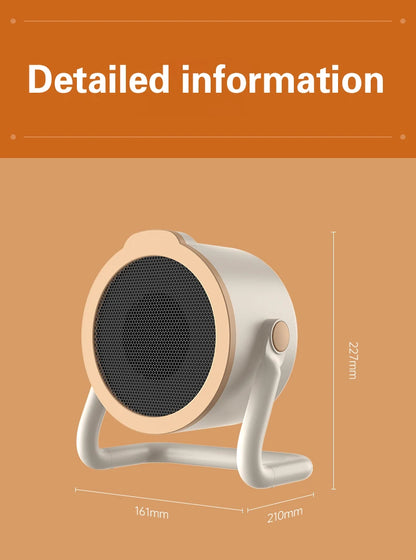 Portable desktop electric heater suitable for home and office use Mini fan heater suitable for desktop use and foot warmer