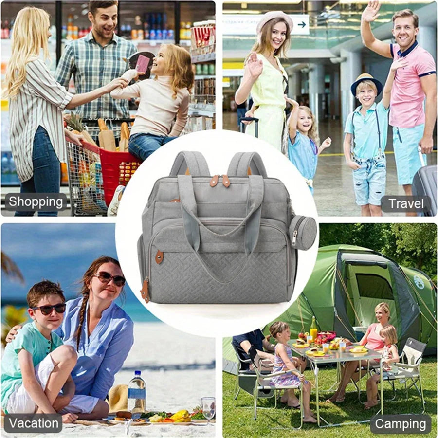 Baby Diaper Bag Large Capacity Multifunction Travel Nappy Backpacks Baby Stuff Maternity Bags Outdoor Mommy Bag Baby Nursing