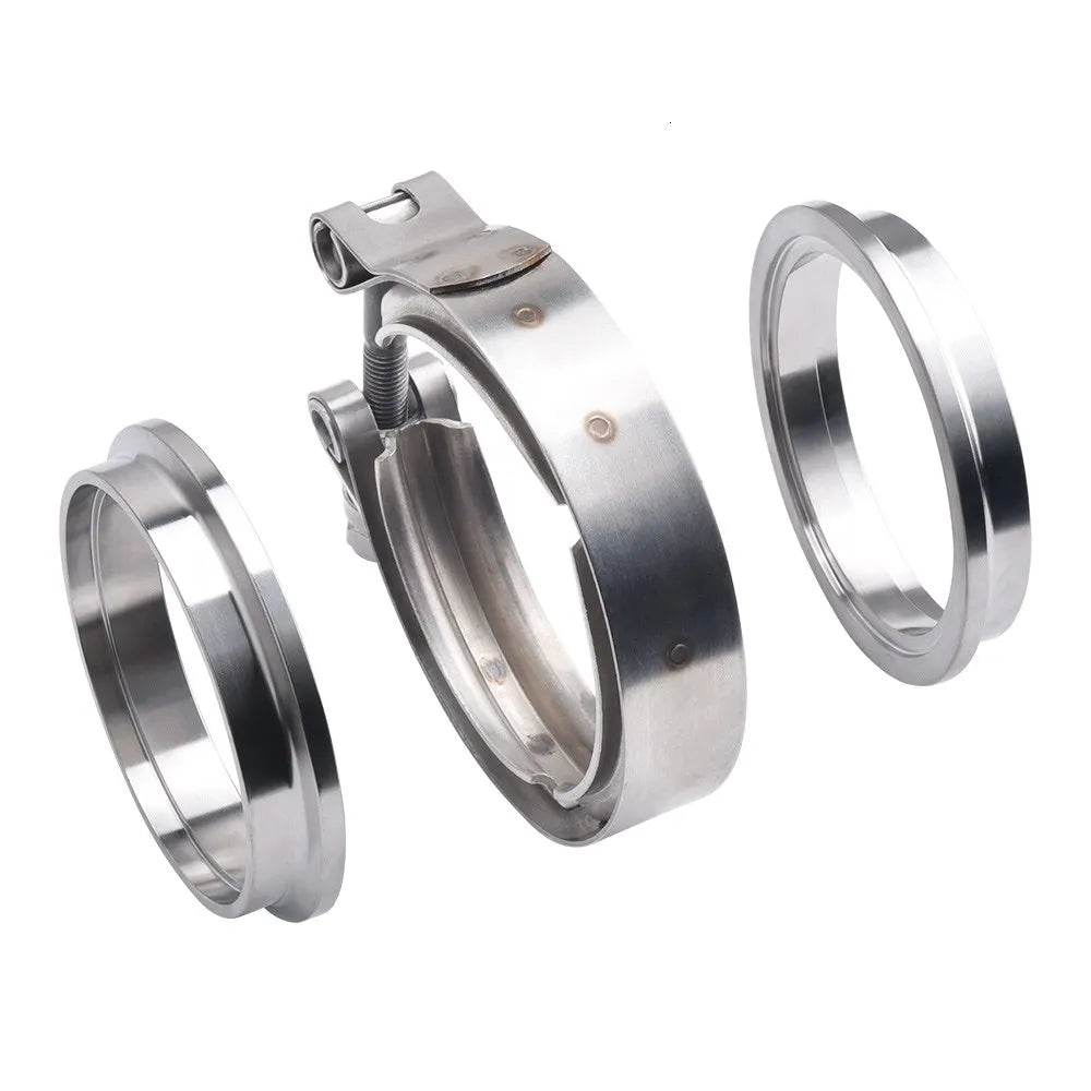 2.5＂3＂ V-Band Clamp With Male Female Flange Kit Turbo Downpipe Wastegate V-Band Turbo Exhaust Pipes Car Accessories TP-1011A