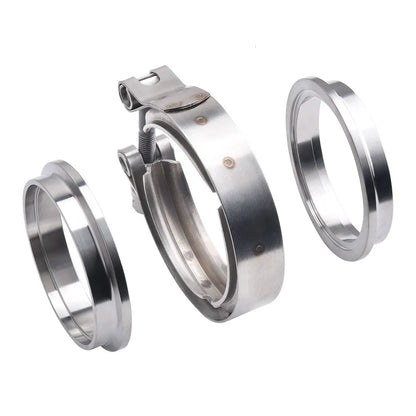 2.5＂3＂ V-Band Clamp With Male Female Flange Kit Turbo Downpipe Wastegate V-Band Turbo Exhaust Pipes Car Accessories TP-1011A