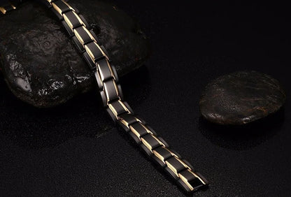 Hot Sale Luxury Fashion Health Energy Bracelet Men Stainless Steel Bio Magnetic Anti-fatigue Anti-radiation Bracelets Jewelry