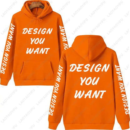 Customized Photo Personalized Hoodie Autumn Warming and Comfort Sweatshirt Unisex Casual Custom Printed Text DIY Hoodie Fashion