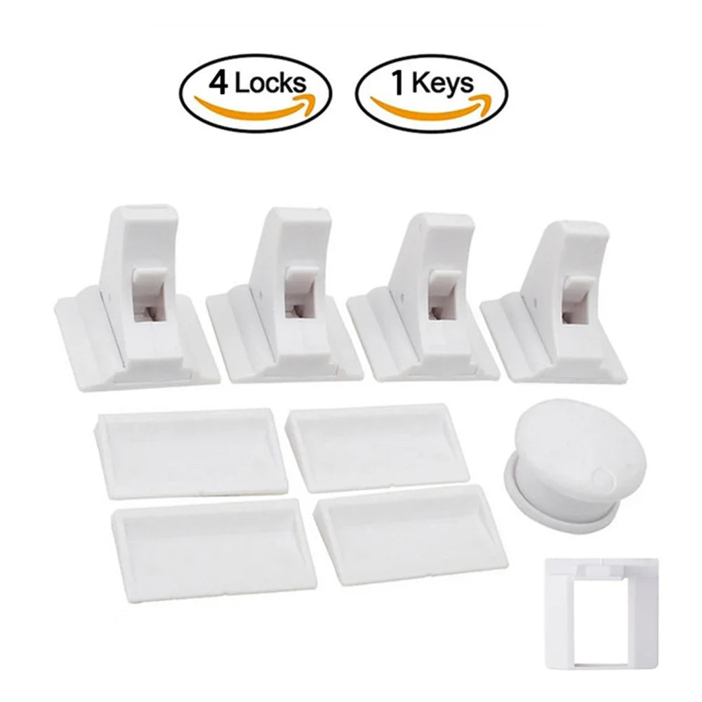 Magnetic Child Safety Lock Limiter Children Protection Baby Safety Lock Invisible Lock Kids Security Drawer Latch Cabinet Door