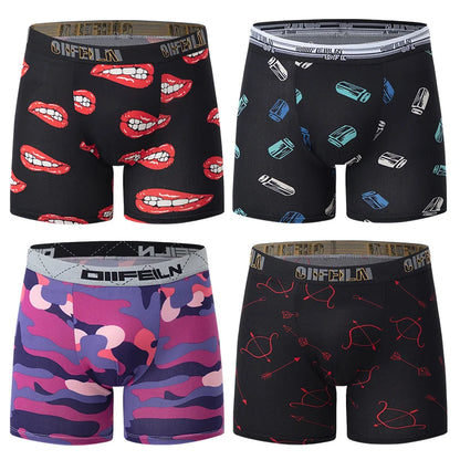4/5/10 Fashion Four Seasons Men's Long Casual Daily Youth Sports Shorts Comfortable Breathable Sweat Absorbing Elastic Shorts