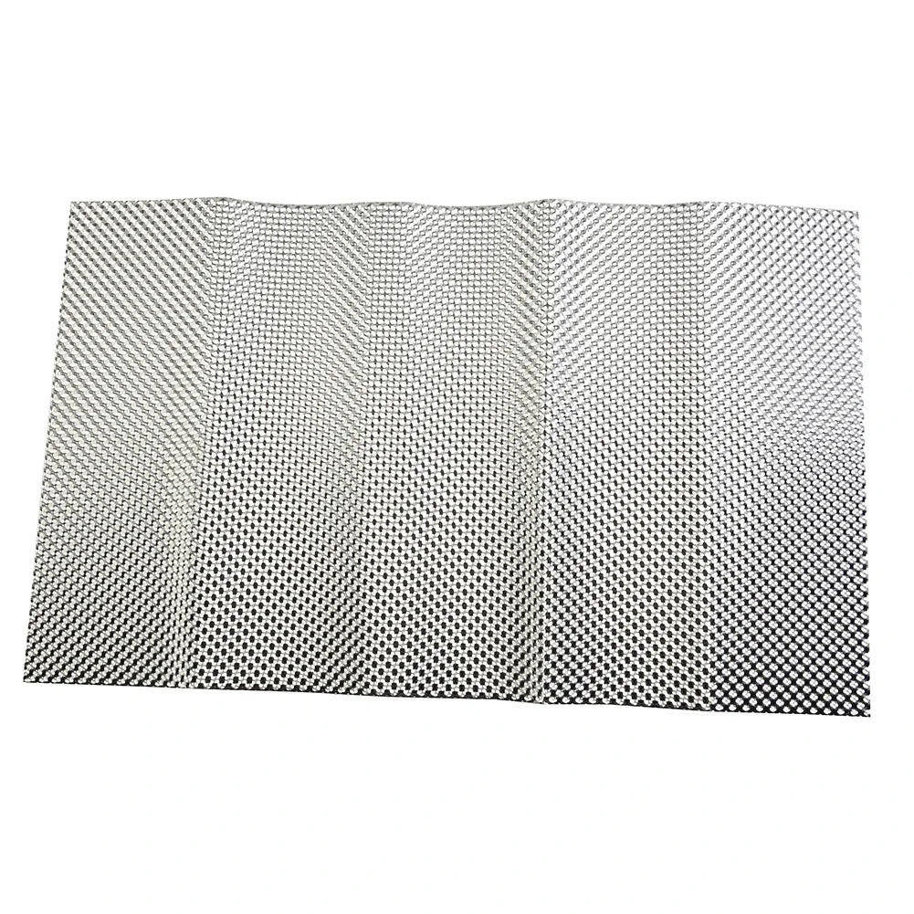 Silver Embossed Aluminum Heat Shield Exhausts Electrical Turbo Heat Insulation Auto Temperature Isolated Sticker Exhaust Systems