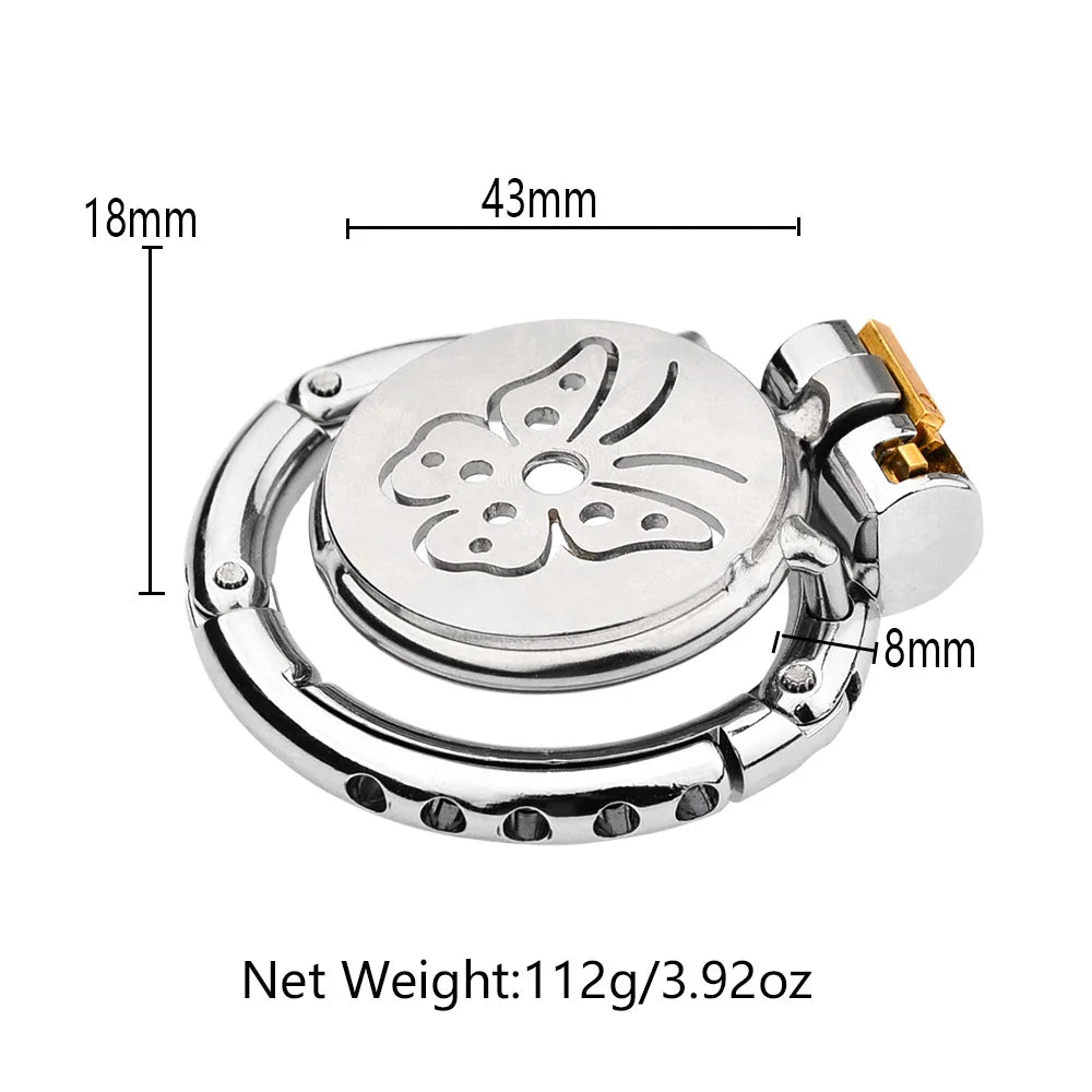 2025 Adjustable Clasp Chastity Cage Sex Toys for Men Metal Penis Ring Sleeve Bdsm Penis Bondage Erotic Urethral Lock Cock Cage