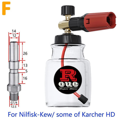KAIKARAI High-Pressure Cleaning Gun Black-red Foam Watering Can Simple Car Washing Tools Outdoor Garden Washing Machine Bubbler