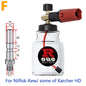 KAIKARAI High-Pressure Cleaning Gun Black-red Foam Watering Can Simple Car Washing Tools Outdoor Garden Washing Machine Bubbler