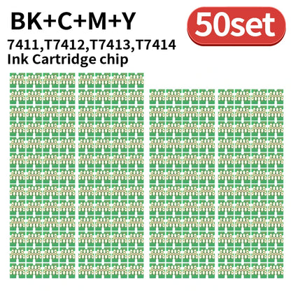 1set~50set T741X-T7414 T7411 T741X Ink Tank Chip For Epson SureColor F6200  F6270 F7270 F9270 F9300 F9330 F9340 F9360 F9370 CHIP