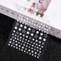 3D Laser Silver/Rose Gold Hollow Cross Star Nail Art Stickers Design Self-Adhesive Hollow Cross Star Nail/Body Art Decor Sticker