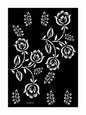 Flower Tattoo Stencil Reusable Henna Template for Hand and Body Henna Tattoo Design for Wedding Festival Party Tattoo Tools