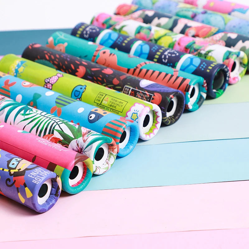 DIY Rotating Kaleidoscope Kits Scientific Experiment Teaching Tools Hands-Eyes Cooperation Educational Toys For Children Gifts.