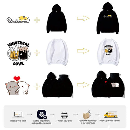 Customized Photo Personalized Hoodie Autumn Warming and Comfort Sweatshirt Unisex Casual Custom Printed Text DIY Hoodie Fashion
