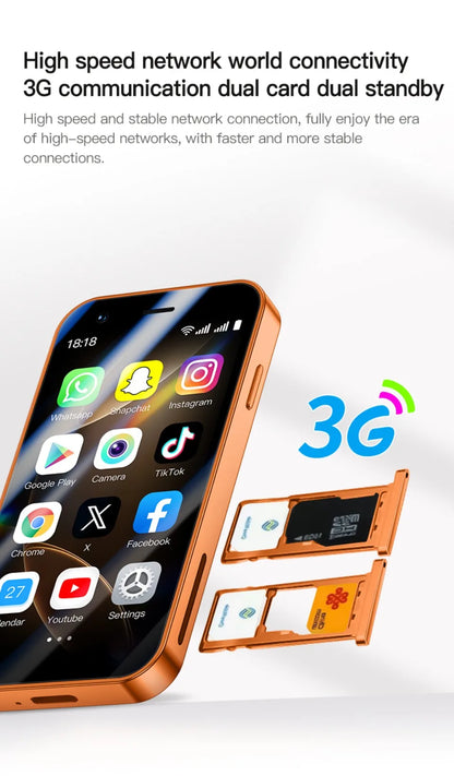 SOYES A17 Mini Android8.1 Smart Phone 3.0 Inches 2GB RAM 16GB ROM Dual SIM Standby Play Store 3G Little Phone