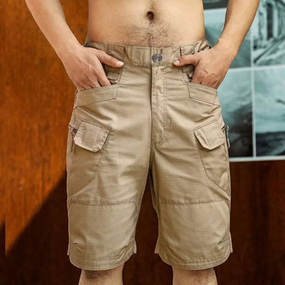 2026 Men's Cargo Shorts Tactical Waterproof Casual Pant Summer Thin Quick Dry Workout Multi-Pocket Outdoor Trekking Hiking Short