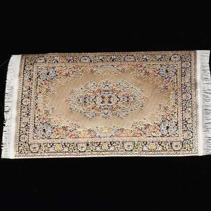 Turkish Style Miniature Weaving Rug Playing House Floor Coverings Dollhouse Carpet  1:12 Scale Doll Accessories