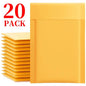 10-50Pack Kraft Bubble Mailers Self Adhesive Paper Envelopes Waterproof Cushioned Padded Foam Shipping Bags for Packaging