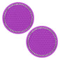 2Pcs Car Bling Rhinestone Cup Holder Drink Pad Interior Decoration Anti-slip Mat Round Durable Coaster Heat Resi Car Accessories