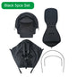 MomTan Stroller Accessories Replacement Set Extended Canopy & Seat Cushion & Seat Base For Babyzen YOYO Series & Stokke YOYO3