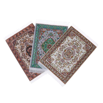Turkish Style Miniature Weaving Rug Playing House Floor Coverings Dollhouse Carpet  1:12 Scale Doll Accessories