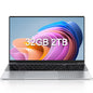 LENO 15.6" Laptop Large-screen 32GB RAM 2TB SSD Intel 6500Y Office Windows11 Notebook 5000mAh Gamer PC with Backlit Fingerprint