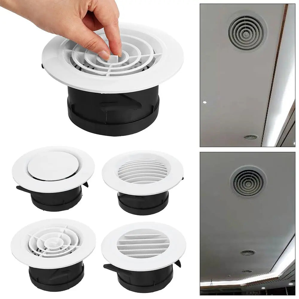 100/150mm Various Shapes Air Vent Extract Valve Grille Air Circulation Vents Cover Round Ducting Ventilation Cover Accessories