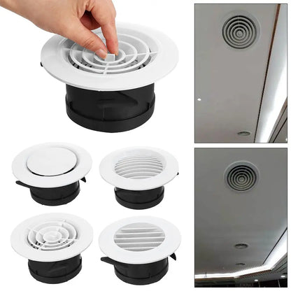 100/150mm Various Shapes Air Vent Extract Valve Grille Air Circulation Vents Cover Round Ducting Ventilation Cover Accessories