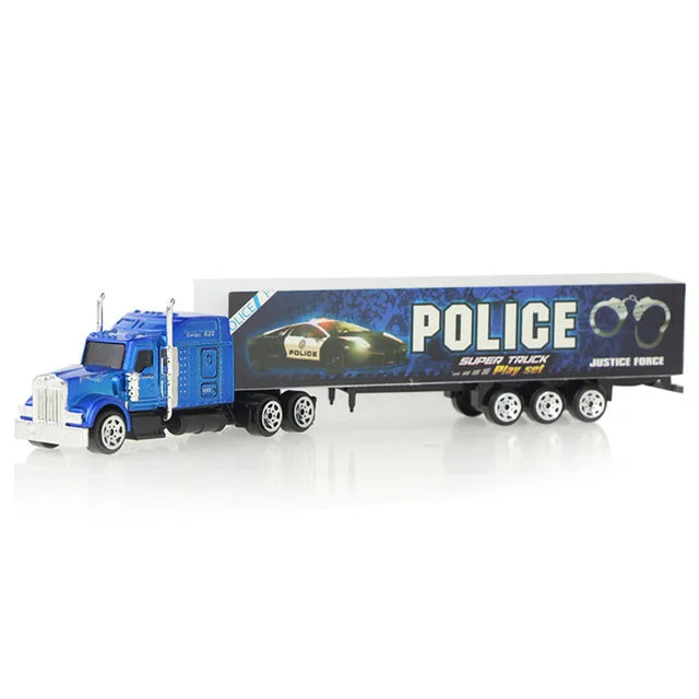 1 Pcs Sliding Alloy Truck Model Diecast Car Toy Container Oil Truck Tank Multi-color Vehicles Toys Birthday Gift for Children