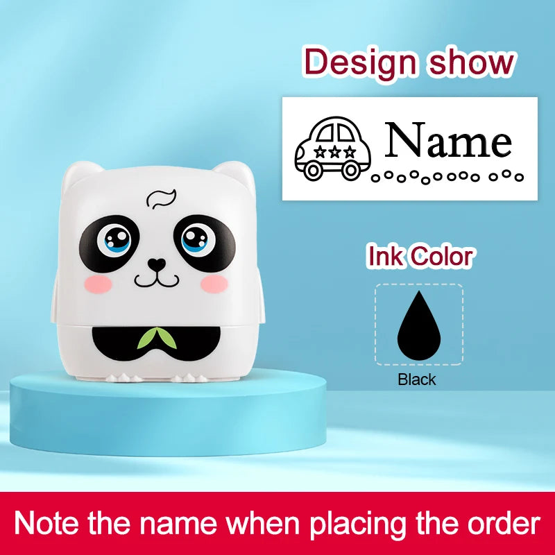 Kids Personalized Stamp - Custom Embossed Seal for School Projects, Travel-Friendly Gift Set with Storage Case & Unique Designs