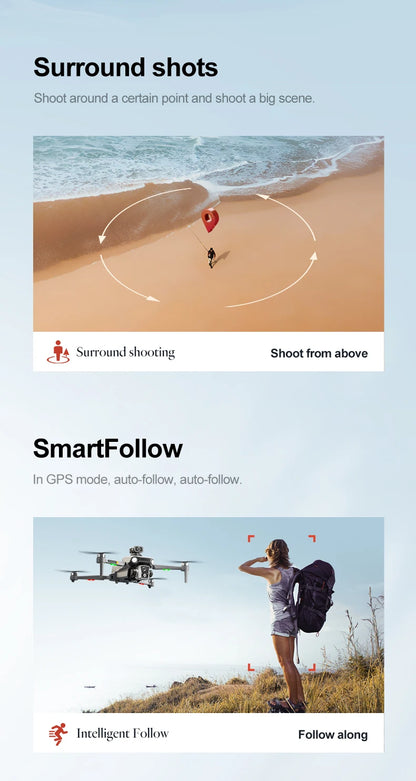 New K19 Max GPS Drone Dual Camera 5G FPV Transmission Brushless Remote Control Aerial Photography Airdrop 4.5INCH Screen Display
