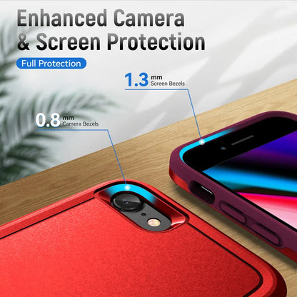 For iPhone SE 3 2022 Case Shockproof Hybrid Case Dual Layer Design Hard Cover For iPhone SE 2 2020/iPhone 6/6S/7/8 Plus Cases
