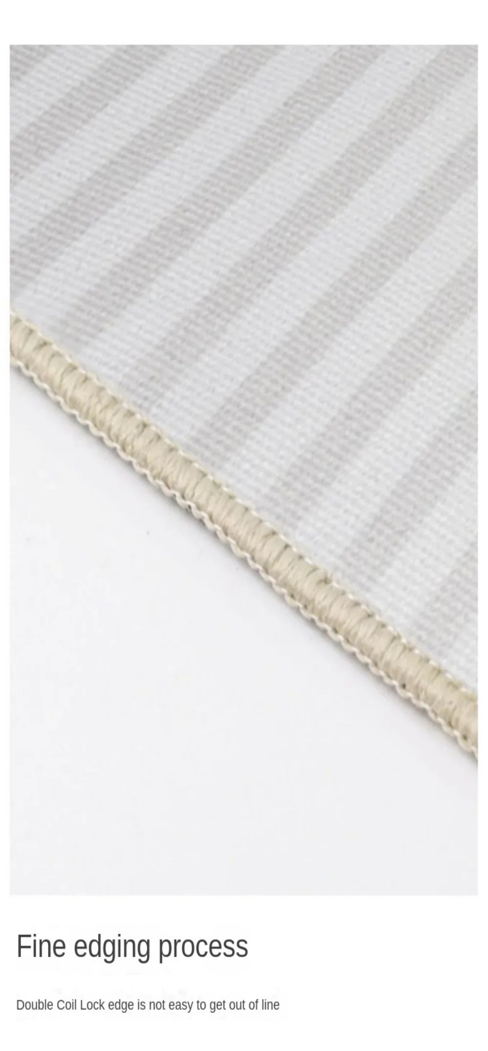 VIKAMA Wabi-Sabi Style Striped Rug Living Room Sofa & Coffee Table Mat Non-Slip & Easy-Care Bedroom & Office Rug Home Decor