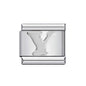 26 English A-Z Letter Name Custom 9mm Link Charms Silver Color Italian Stainless Steel Bracelet DIY Jewelry Making Hand Chain