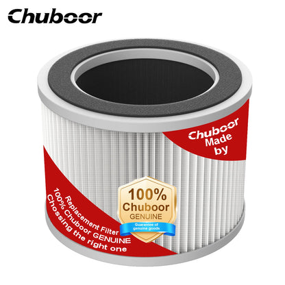 Chuboor Air Purifiers for Home H13 True HEPA for Bedroom Room Kitchen Washroom for Smoke and Dust Pollen Odors PM2.5 Detection 185m³/h CADR Supports Tuya App for 30-40 Square Meters of Clean Purifier Effectively Improve Air