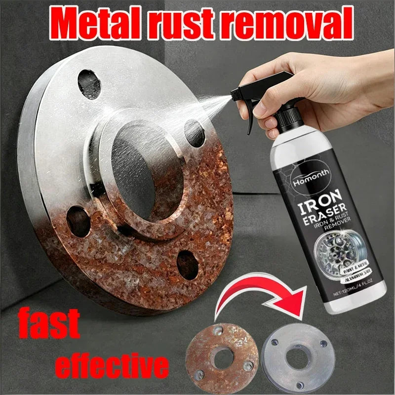 Multi-Purpose Rust Remover Spray | Strong Elimination of Rust & Iron Buildup, Ideal for Chrome Paint & Automotive Maintenance