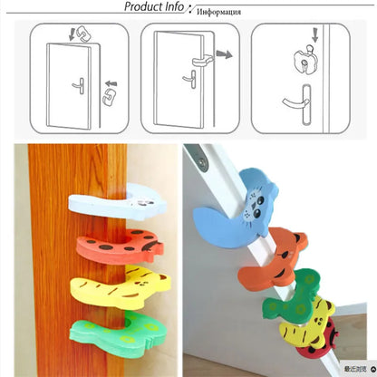 7pcs/set Door Stops Blocker Baby Door Stop Baby Protections Baby Door Security Protection for Children Door Pinch Guard Hinge