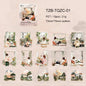 JIANWU Weather Window Series Vintage Plant Flower Landscape Material Collage PET Sticker Creative DIY Journal Stationery