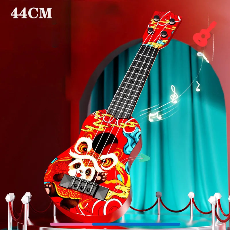 Children Ukulele Musical Toys 4 Strings Small Guitar Montessori Education Instruments Music Toy Learning 3 To 6 Years Boys Gift