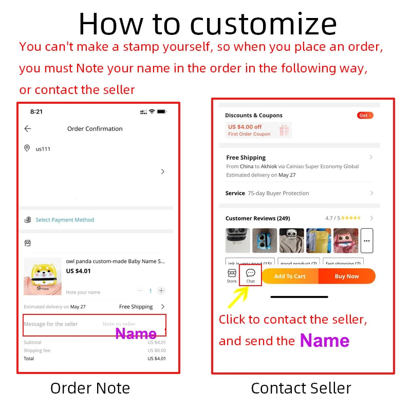 Custom Self-Inking Stamp Customized Self-Inking Business Address Wax Seal Name Handicrafts Personalize Rubber Stamps