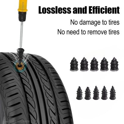 PWS Auto Tire Repair Kit Puncture Plug Tools Tyre Puncture Emergency for Universal Tire Strips Stiring Glue Repair Tool