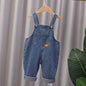 Soft Cotton Baby Boys Overalls Spring Autumn Kids Cartoon Long Pants Casual Girls Jumpsuits Children Clothes Suspender Trousers