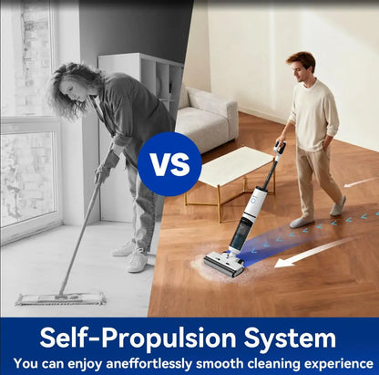 Redkey W15 Pro 3-in-1 Cordless Wet Dry Vacuum Cleaner Self-Cleaning 55°C Drying 180° Lay-Flat Dual-Sided Edge Cleaning 22kPa