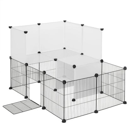 EUGAD Pet Playpen for Rabbits Small Animals Cats Kennel Puppies House Kitten Space Dogs Guinea Cages Outdoor Exercise Training