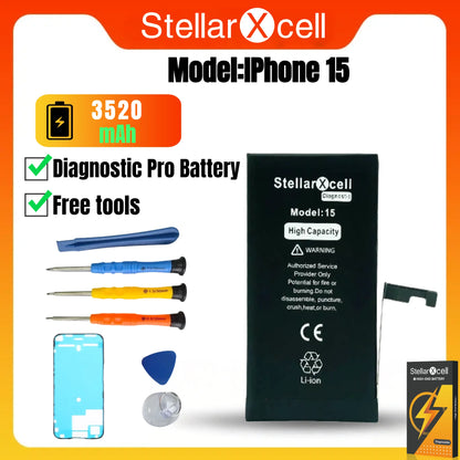 High Capacity Diagnostic Battery OEM TI BMS No Pop Up Message Run Diagnose for iPhone 12 13 14 15 Pro Max Pro Mini Plus